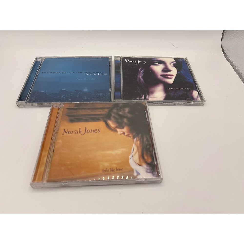 Norah Jones CD Lot 3 Come Away With Me Feels Like Home Peter Malick Group NYC